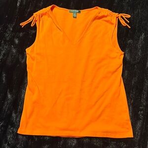 Ralph Lauren 100% Cotton Orange top
